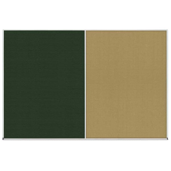 Enclosed Corkboard, 1 Door, 48"x36", 4" Fra